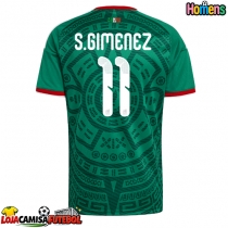 Camisa de Futebol México Santiago Gimenez #11 Equipamento Principal Mundo 2026 Manga Curta